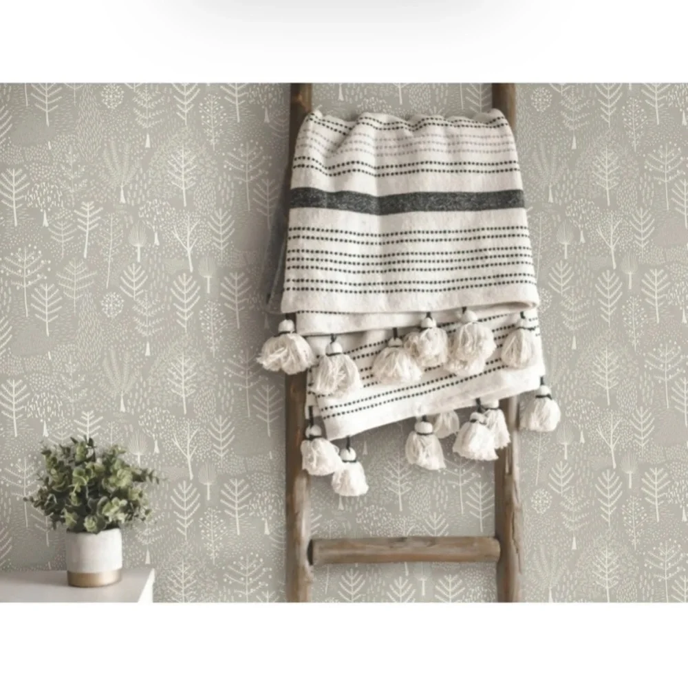 RoomMates Peel & Stick ‘Folklore Trees’ Wallpaper